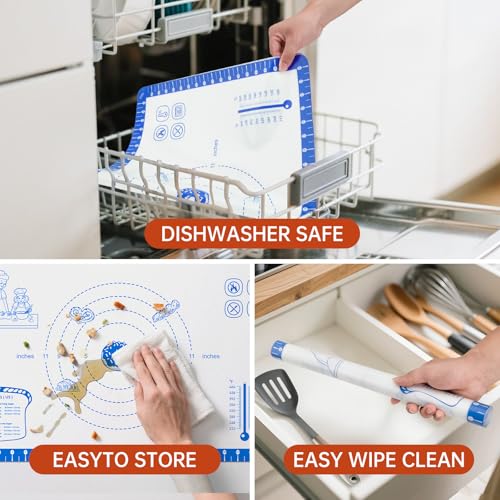 Silicone Baking Mat with 10 Useful Recipes