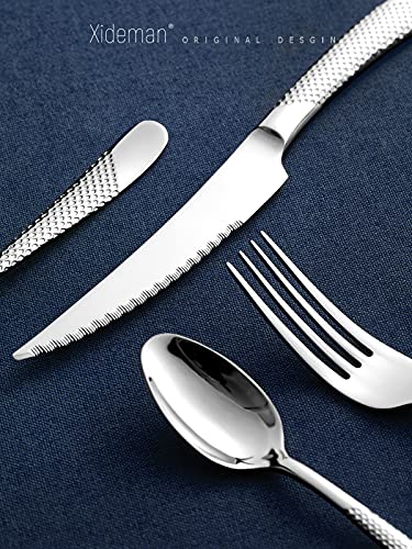 16 Piece Modern Hammered 18 (4 Count)