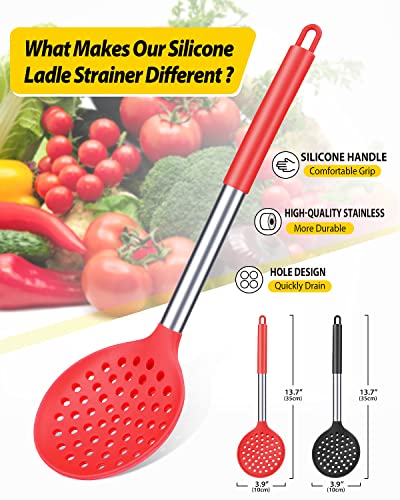 Silicone Kitchen Ladle Strainer (2 Count)