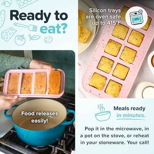 2 Tbsp Silicone Freezer Molds with Lids