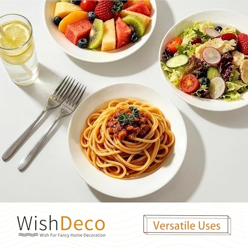 White Pasta Bowls Set of 6 (6 Count)