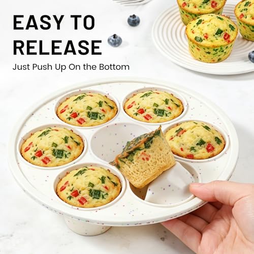 Silicone Air Fryer Muffin Pan with Reinforced Frame