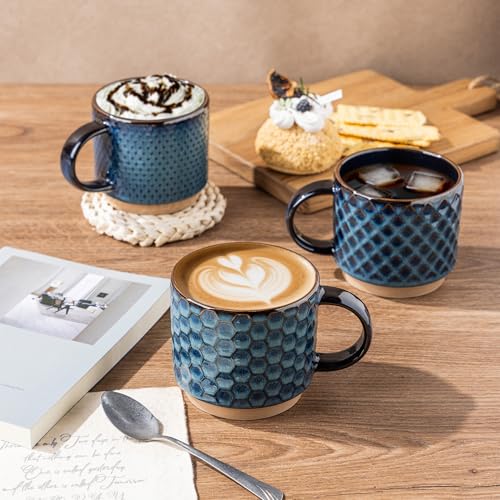 12 OZ Stackable Coffee Mugs Set of 4 (4 Count)