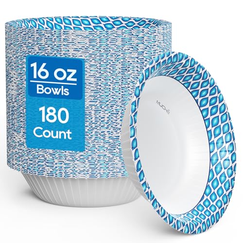 180 Count Paper Bowls 16 oz