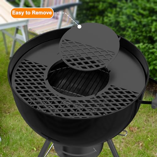 BBQ Griddle and Grate Combo Kit for Weber 26 inch Kettle Charcoal Grills