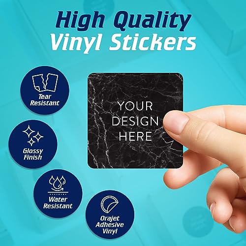 100 Custom Vinyl Stickers (100 Count)