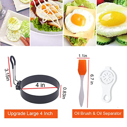 Upgrade 4'' Large Egg Rings Set (6 Count)