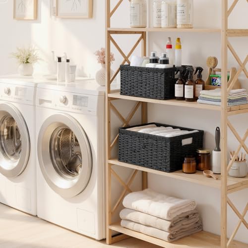 Wicker Storage Baskets for Organizing (2 Count)