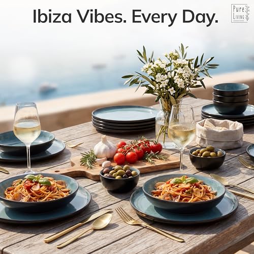 12 Piece Stoneware Dinnerware Set for 4 (12 Count)