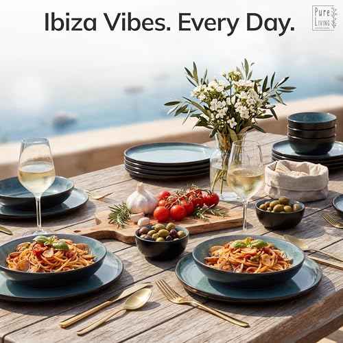 18 Piece Stoneware Dinnerware Set for 6 (18 Count)
