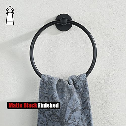 Black Towel Ring