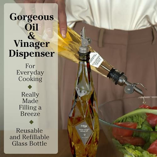 Diamond Lux Olive Oil Bottle Dispenser (2 Count)