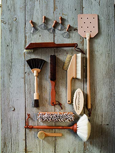 Dust Brush with Goat Hair Bristles and Oiled Pearwood Handle