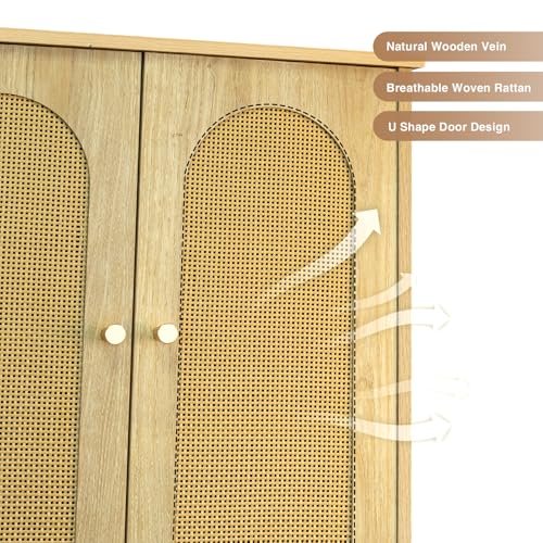 Rattan Toilet Storage Cabinet