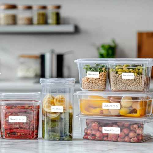 1000 Blank Removable Freezer Labels