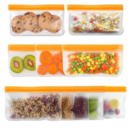 Reusable Snack Bags Dishwasher Safe (10 Count)