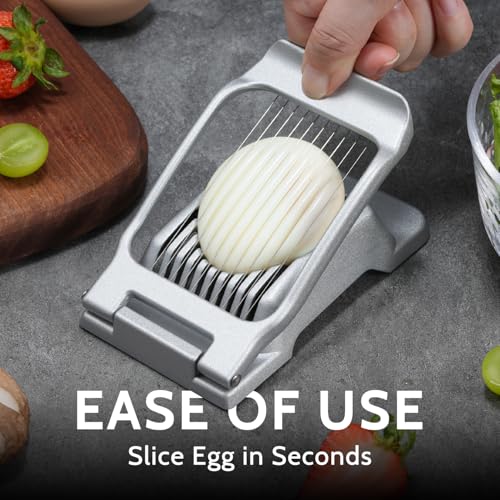 Heavy Duty Stainless Steel Wire Egg Slicer for Hard Boiled Eggs