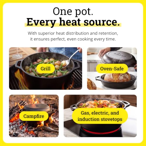 Cast Iron Double Dutch Oven