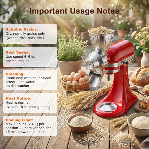 Grain Mill Attachment for KitchenAid