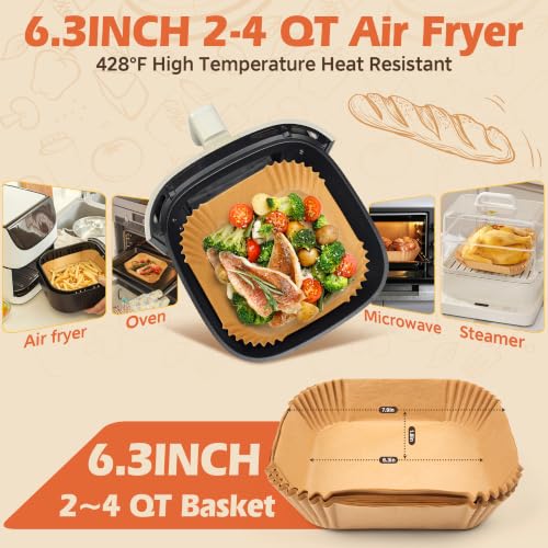 Air Fryer Liners Disposable 100PCS (100 Count)