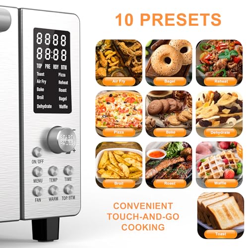 Bravo Air Fryer Toaster Countertop Convection Oven Combo