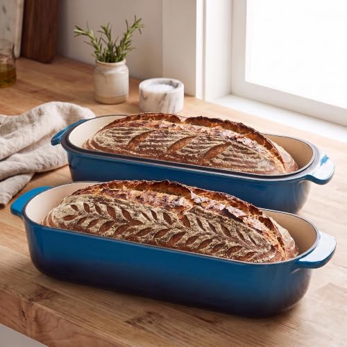 Enameled Cast Iron Loaf Pan with Lid
