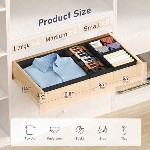 Drawer Organizer Clothes (16 Count)