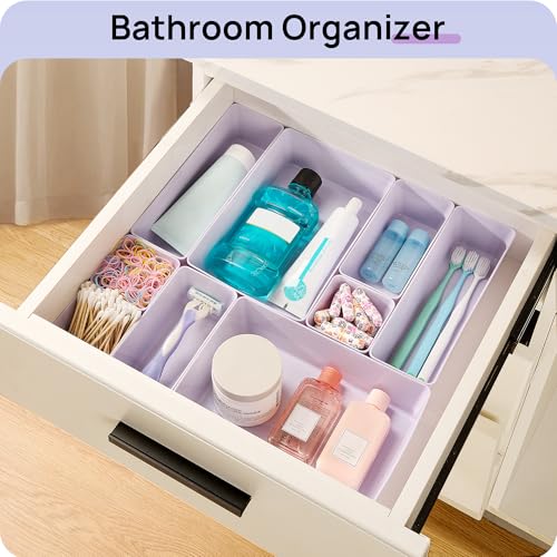 25 Pack Plastic Drawer Organizers with Non (25 Count)
