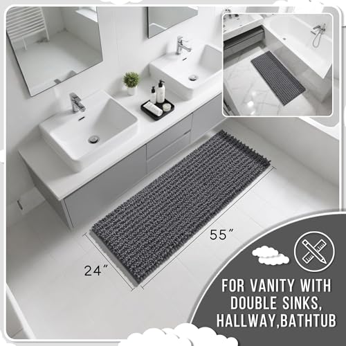 Bathroom Runner Rug 55x24 Inch (9.1833 Sq Ft)