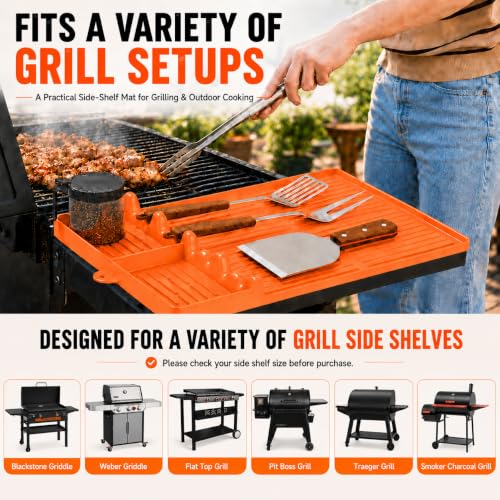 Silicone Griddle Tool Mat for Blackstone and Weber