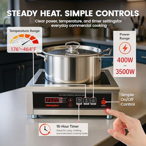3500W Commercial Induction Cooktop