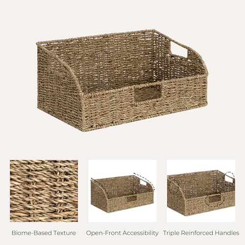 Pantry Baskets for Organizing (2 Count)
