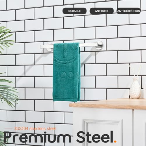 16 Inch Bathroom Towel Bar Bath Towel Rack Kitchen Towel Holder Towel Hanger Wall Mounted SUS304 Stainless Steel Polished Chrome AN4001CH