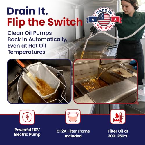 BD707 Fryer Oil Filter Machine with FryPowder