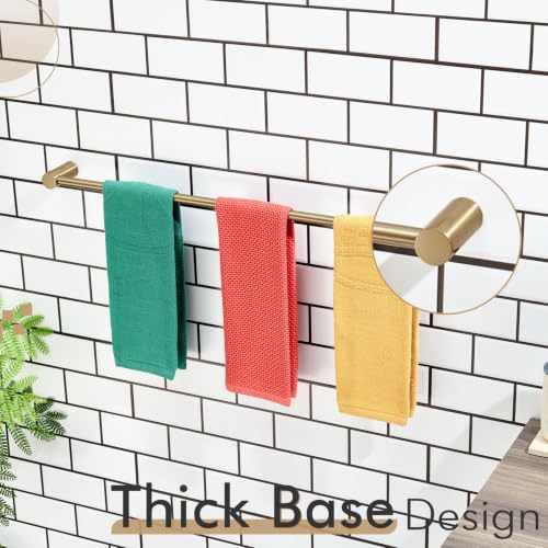 Towel Bar Champagne Bronze 32'' Bath Towel Rack Holders Single Rail for Bathroom Wall Mounted Stainless Steel Bathroom Hardware