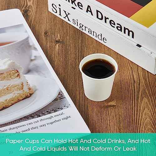 2oz Bathroom Cups 1440 Pack Small Paper Cup White Mouthwash Cup (1440 Count)
