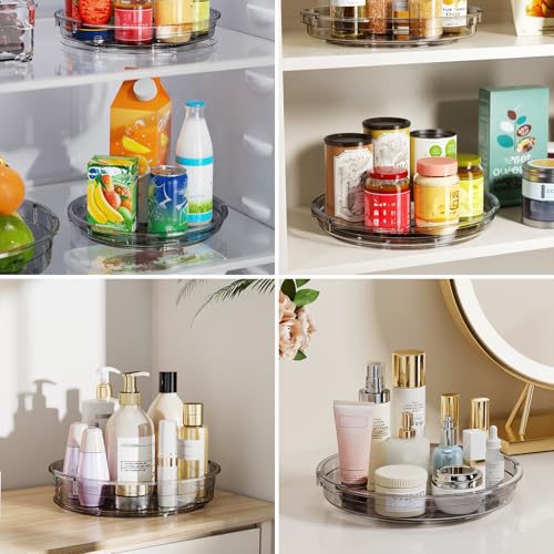 3 Pack Lazy Susan Organizer Turntable for Cabinet (3 Count)