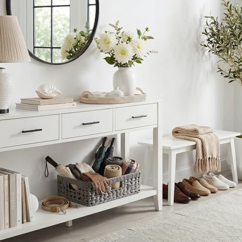 Wicker Storage Basket for Shelves