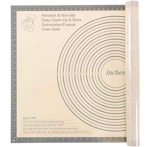 Silicone Pastry Mat 36x24 Inch Extra Large Baking Mat with Measurements