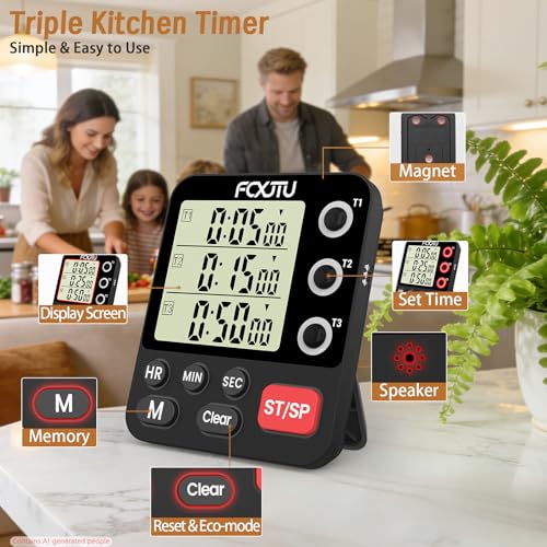 Digital Dual Kitchen Timer
