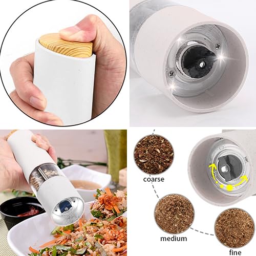 Electric Salt and Pepper Grinder Set