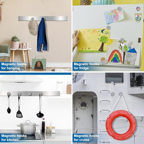 Magnetic Hooks for Cruise Essentials 2026 Cabins Door 45 Pack (45 Count)