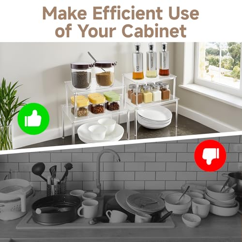 Clear Kitchen Cabinet Organizer (2 Count)