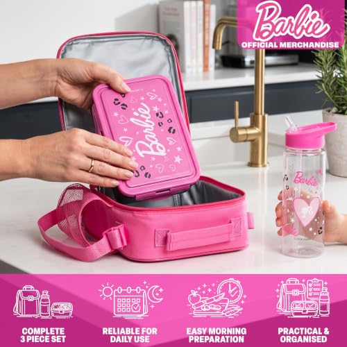 Barbie Girls Lunch Box 3Pc Set (3 Count)