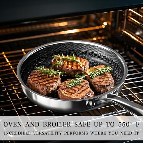 Hybrid Tri ply Stainless Steel Cookware Set Oven Safe
