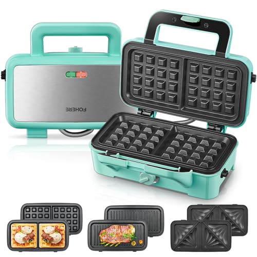 Waffle Maker 3 in 1 Sandwich Maker 1200W Panini Press