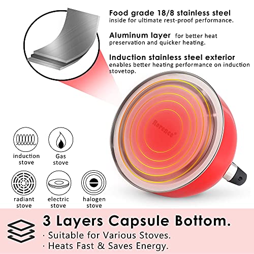 Whistling Tea Kettle for Stove Top