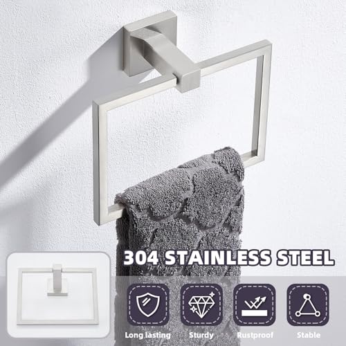 Square Towel Ring for Bathroom