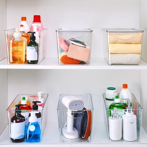 XLarge Clear Storage Bins with Lids (4 Count)