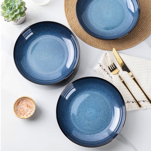 9.0" Ceramic Pasta Bowls Set of 4 (4 Count)